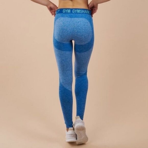 GYMSHARK FLEX LEGGING BLUEBERRY MARL - Picture 2 of 8
